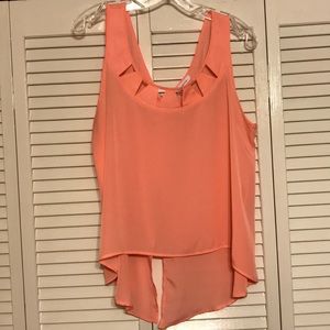 BCBG bright coral tank